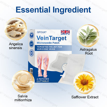 🇬🇧👨‍⚕️🥇✅GFOUK® VeinTarget Microneedle Patch⚡Instant Relief, Long-Term Results
