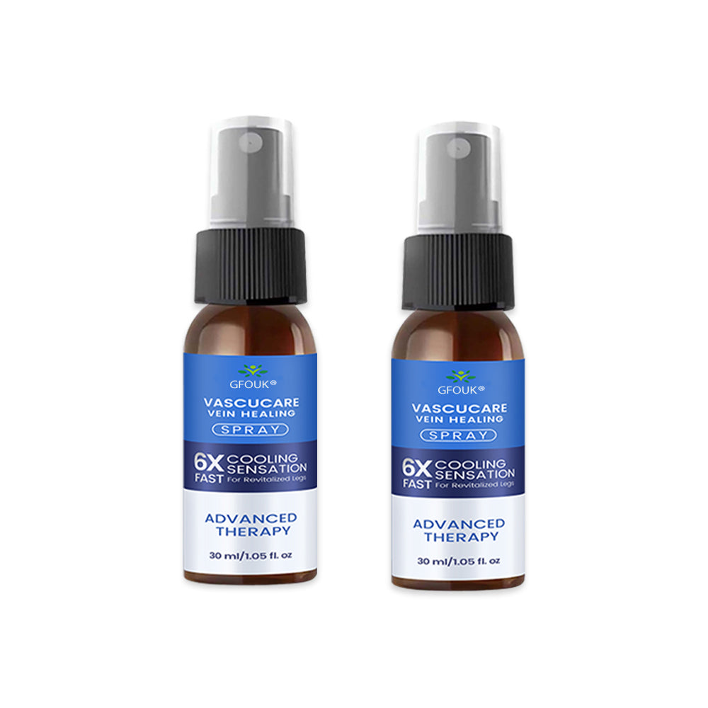 🇬🇧👨‍⚕️👍GFOUK® VascuCare Vein Healing Spray(Designed for Varicose veins, Spider veins, Deep vein Thrombosis, Chronic venous insufficiency, Venous ulcers, Thrombophlebitis and other venous issues)