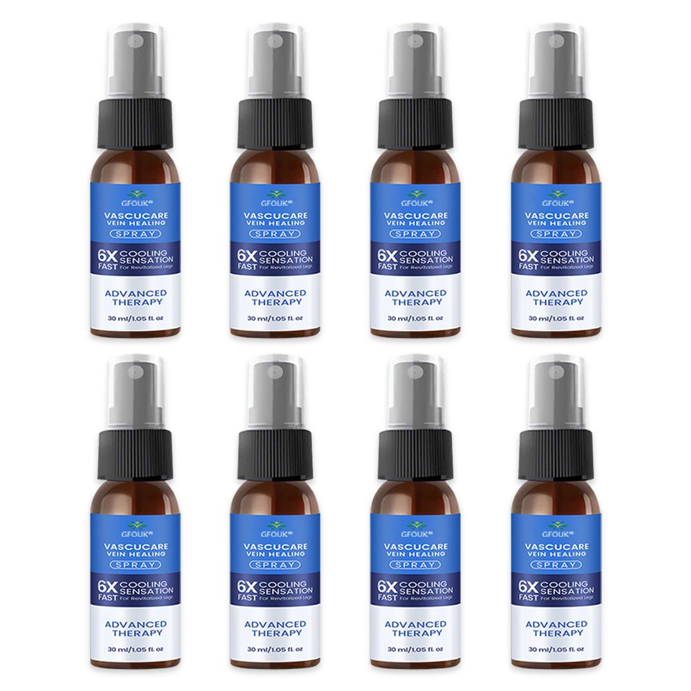 🇬🇧👨‍⚕️👍GFOUK® VascuCare Vein Healing Spray(Designed for Varicose veins, Spider veins, Deep vein Thrombosis, Chronic venous insufficiency, Venous ulcers, Thrombophlebitis and other venous issues)